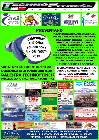 Locandica Campionati Regionali 2013